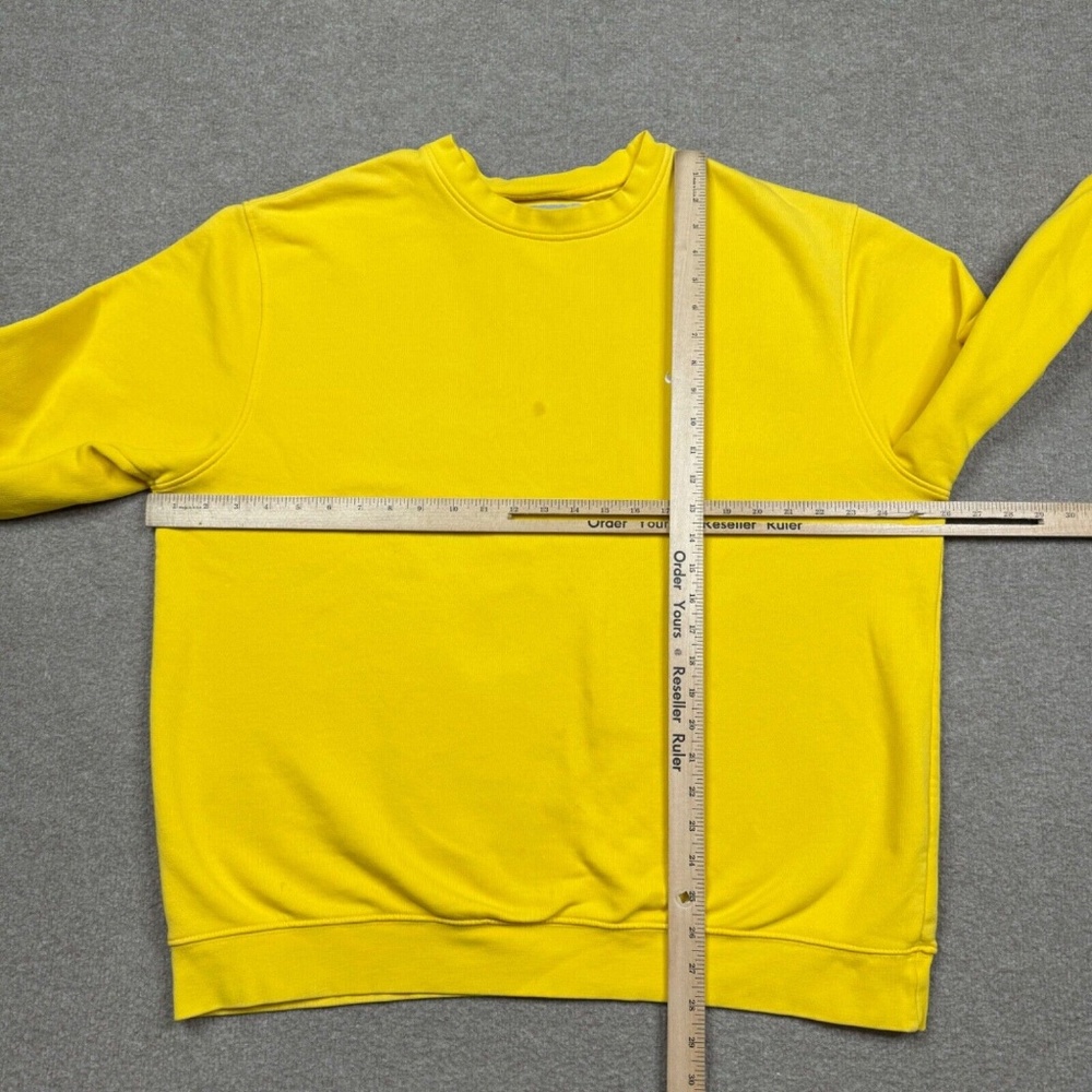 Vintage Nike Sweatshirt Mens Size XL Yellow Pullover Long Sleeve Y2k - Picture 5 of 8